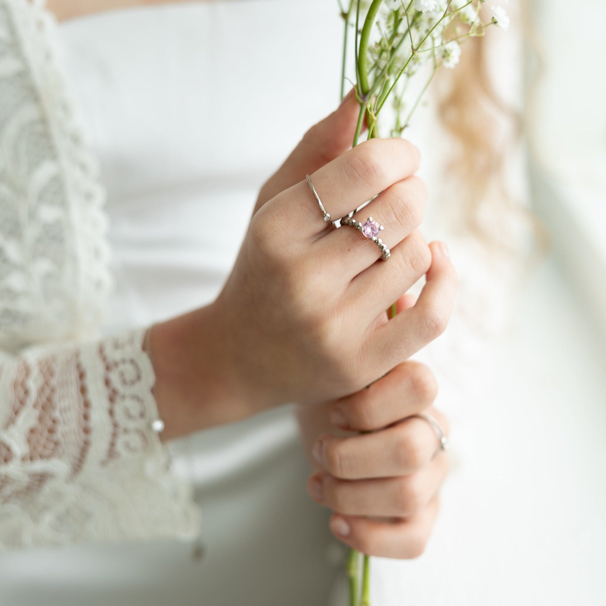 Fíngerðir 14kt gullskartgripir