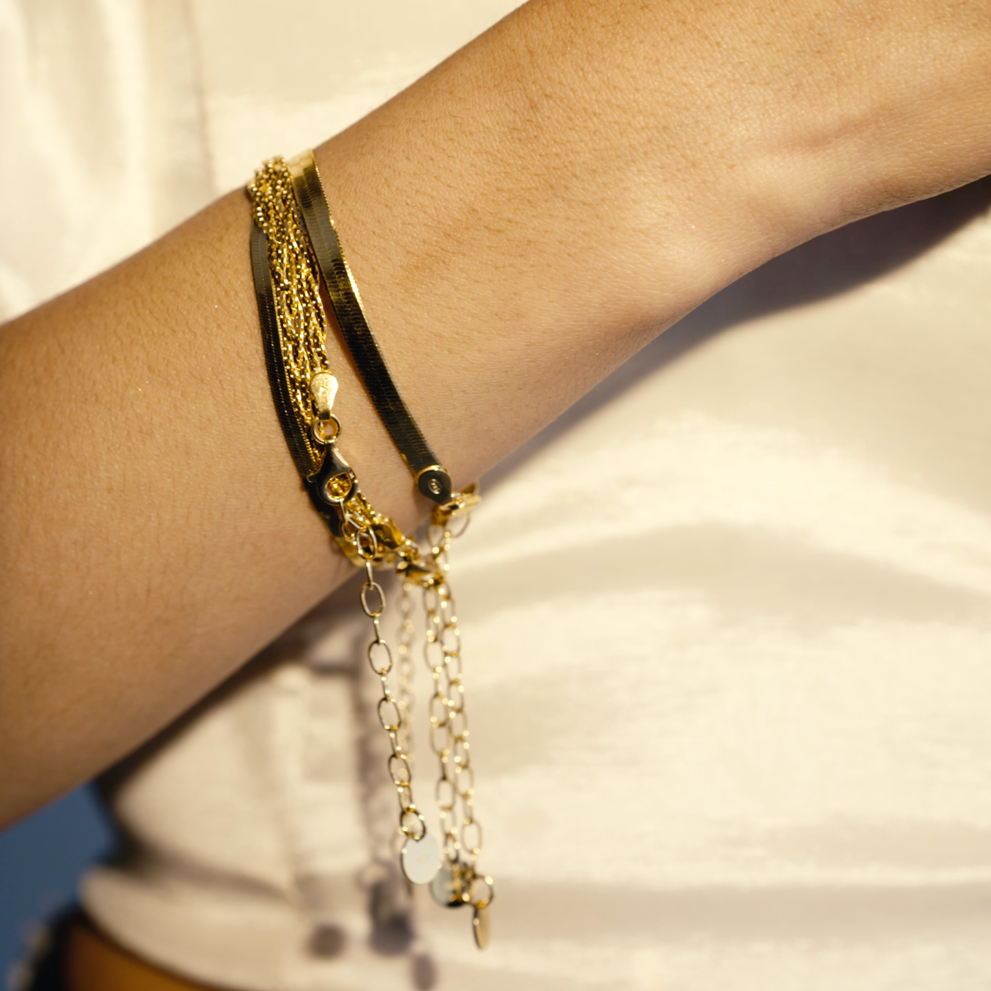 Armband háglans gyllt