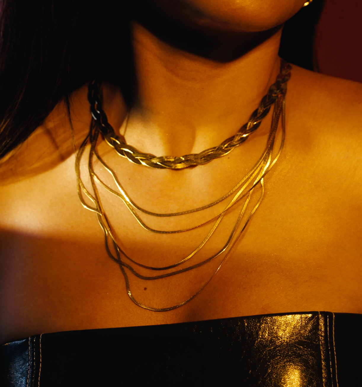 Hálsfesti fossflétta og margföld Hrygg gylltar