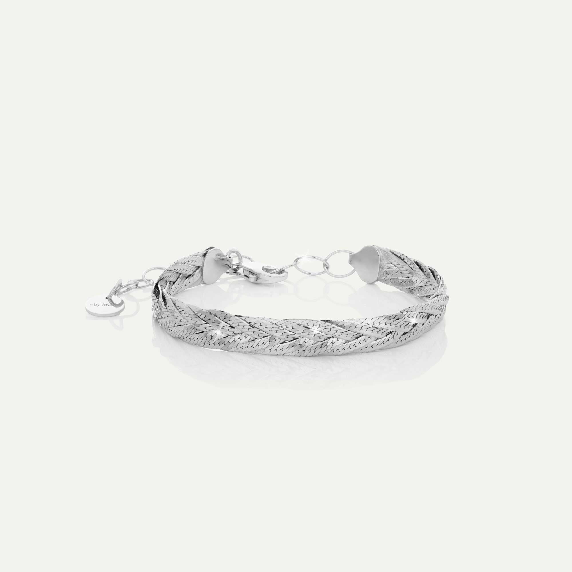 armband fiskiflétta silfur