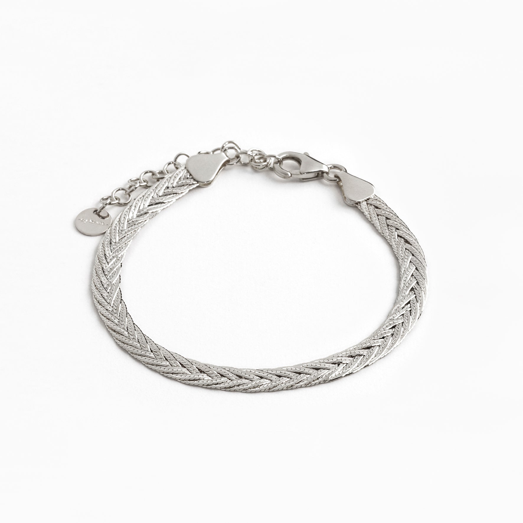 armband fiskiflétta 14kt hvítagull