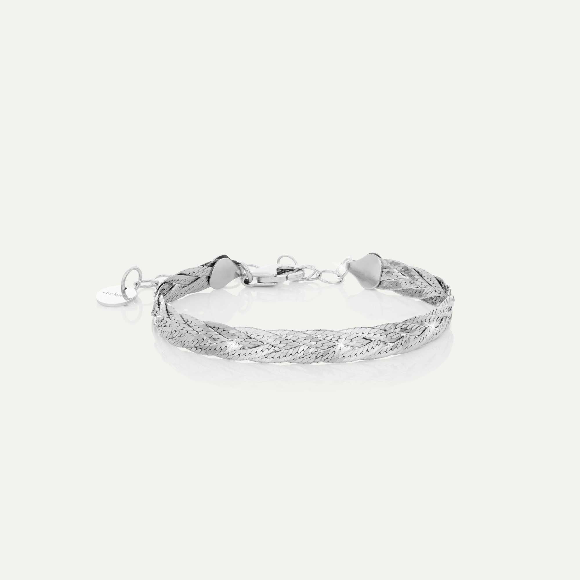 armband fiskiflétta silfur