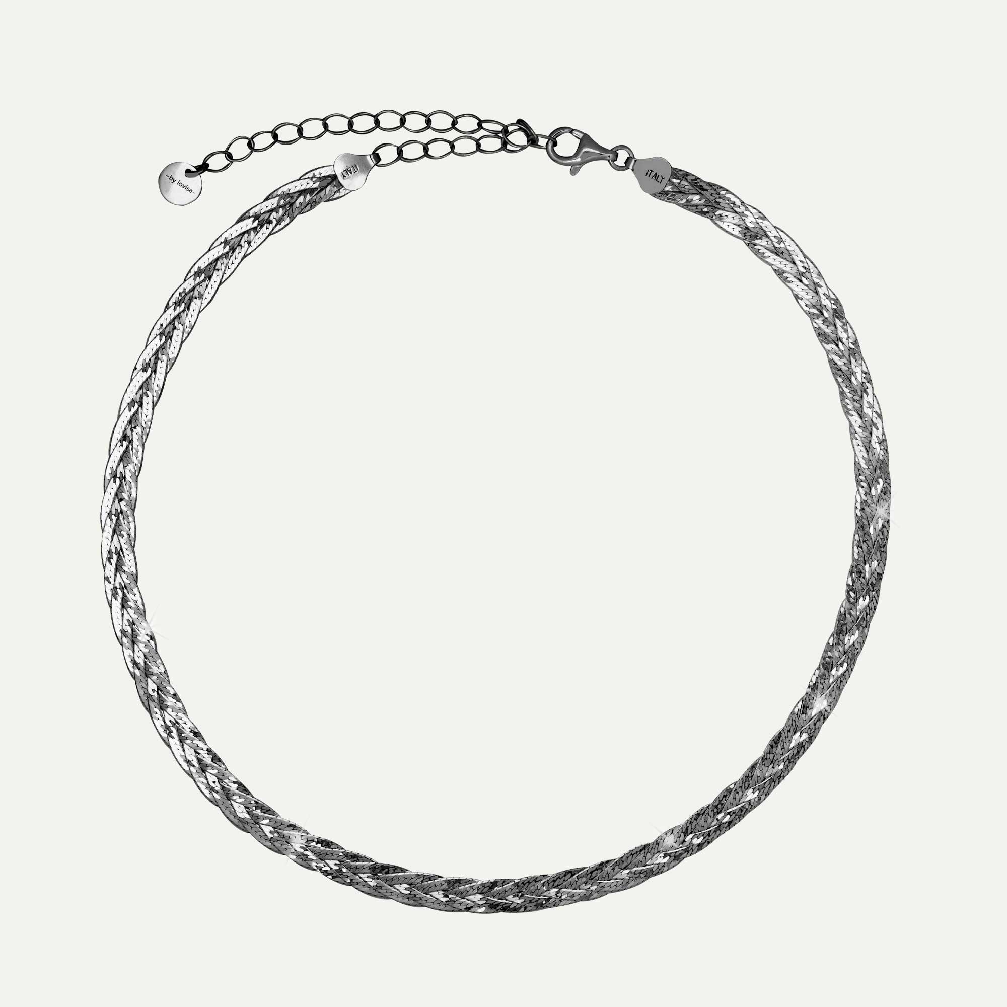 hálsfesti fiskiflétta svart