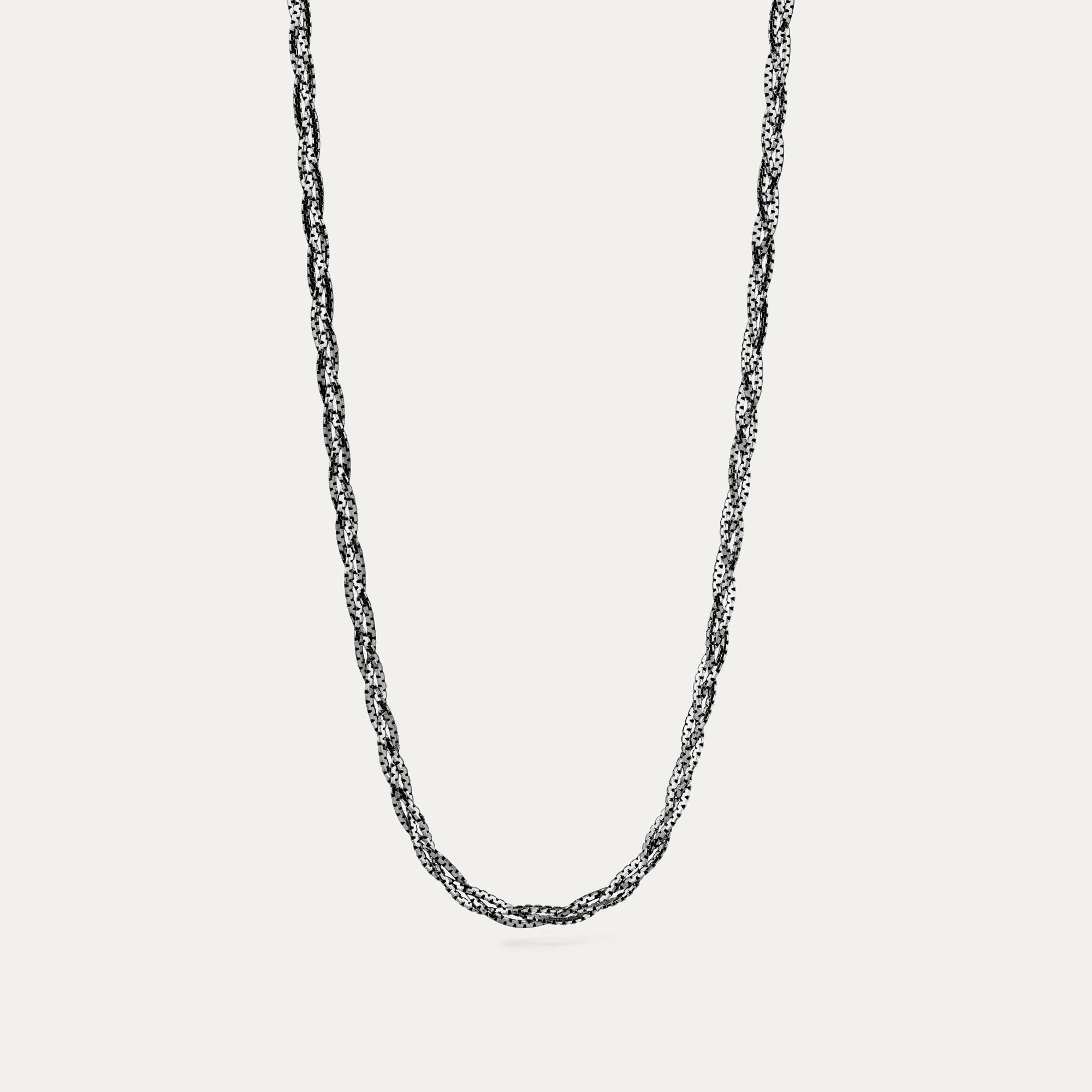 Hálsfesti gróf fossflétta silfur