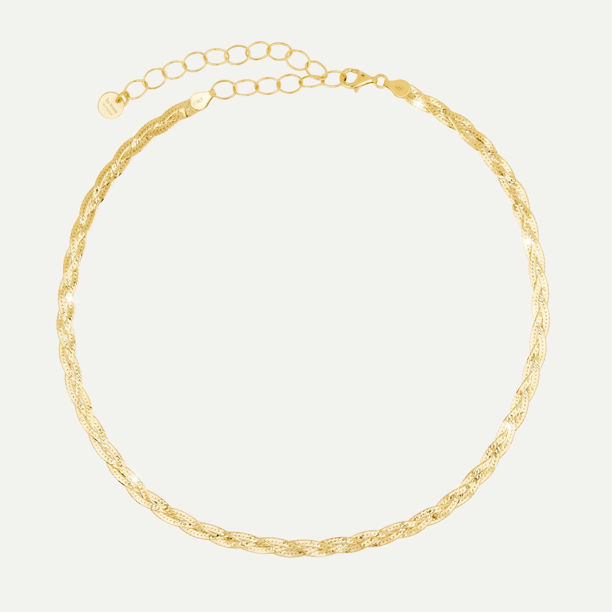 Hálsfesti fossflétta gyllt