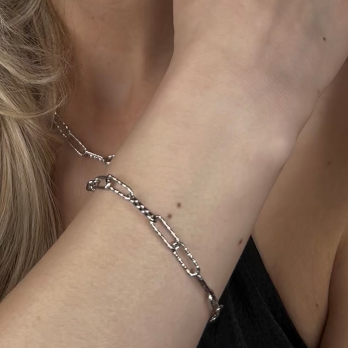 Frost armband og hálsfesti silfur