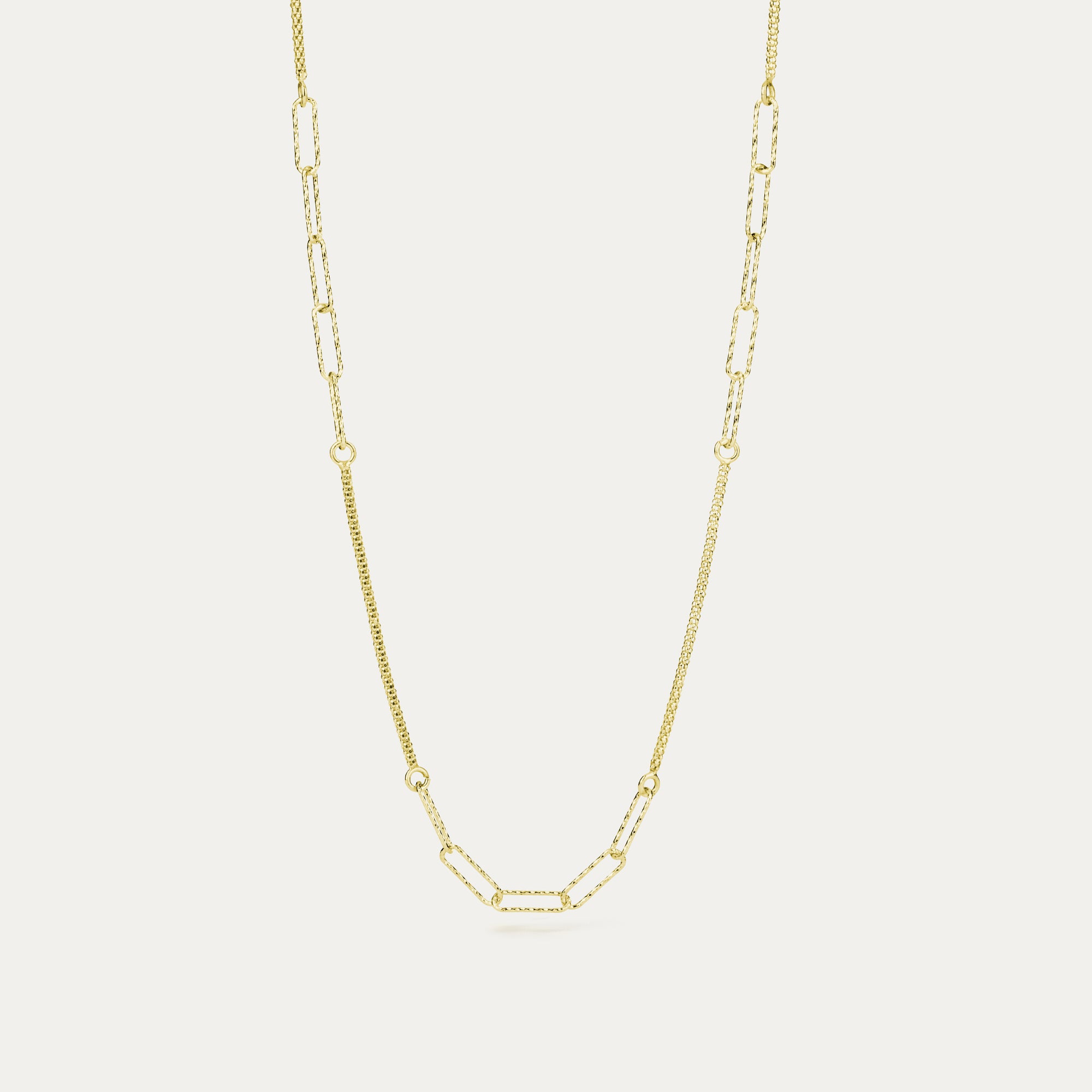 Hálsfesti gyllt með hlekkjum