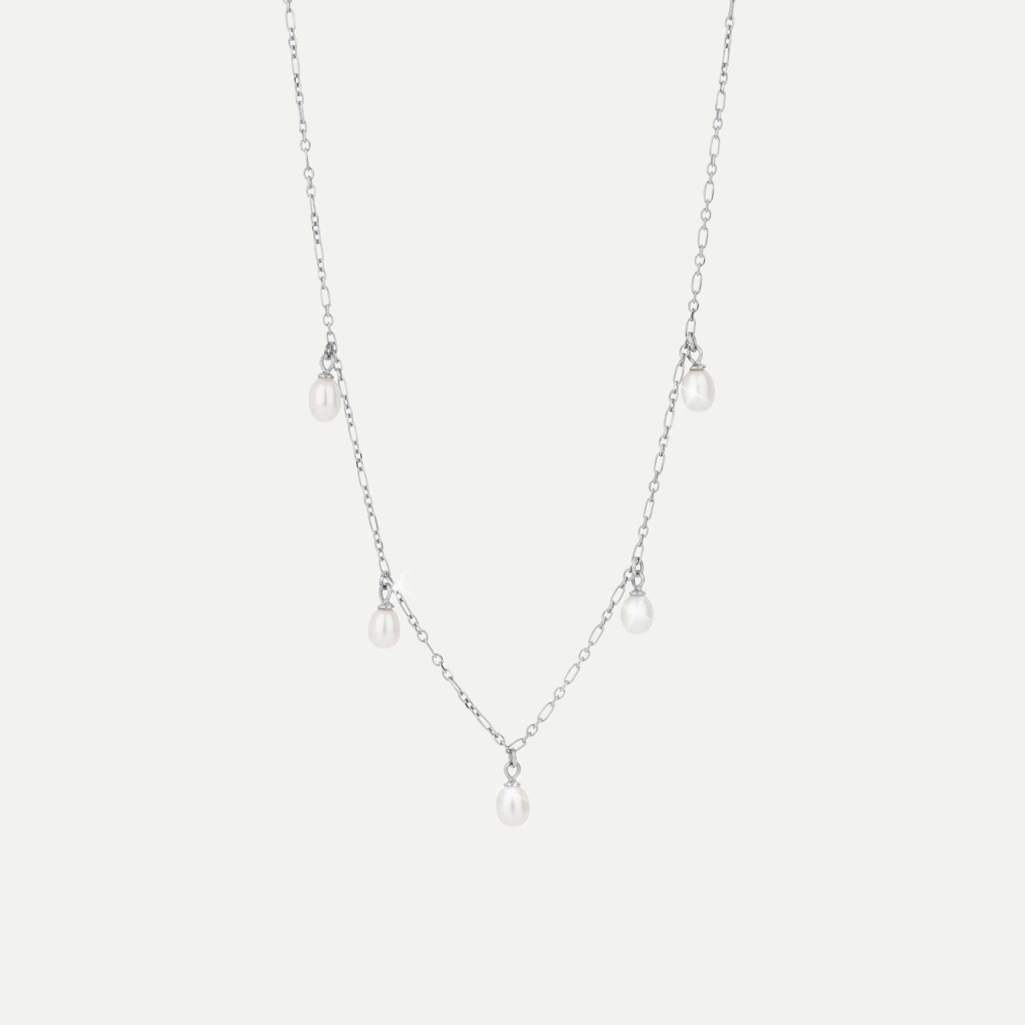 hálsfesti með fimm perlum