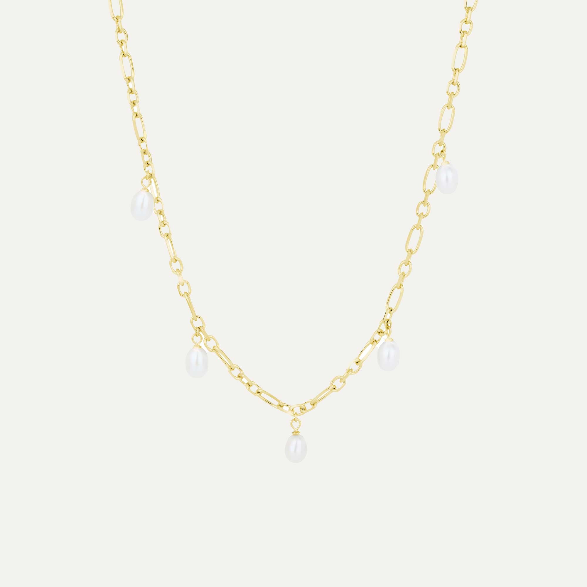 hálsfesti með fimm perlum