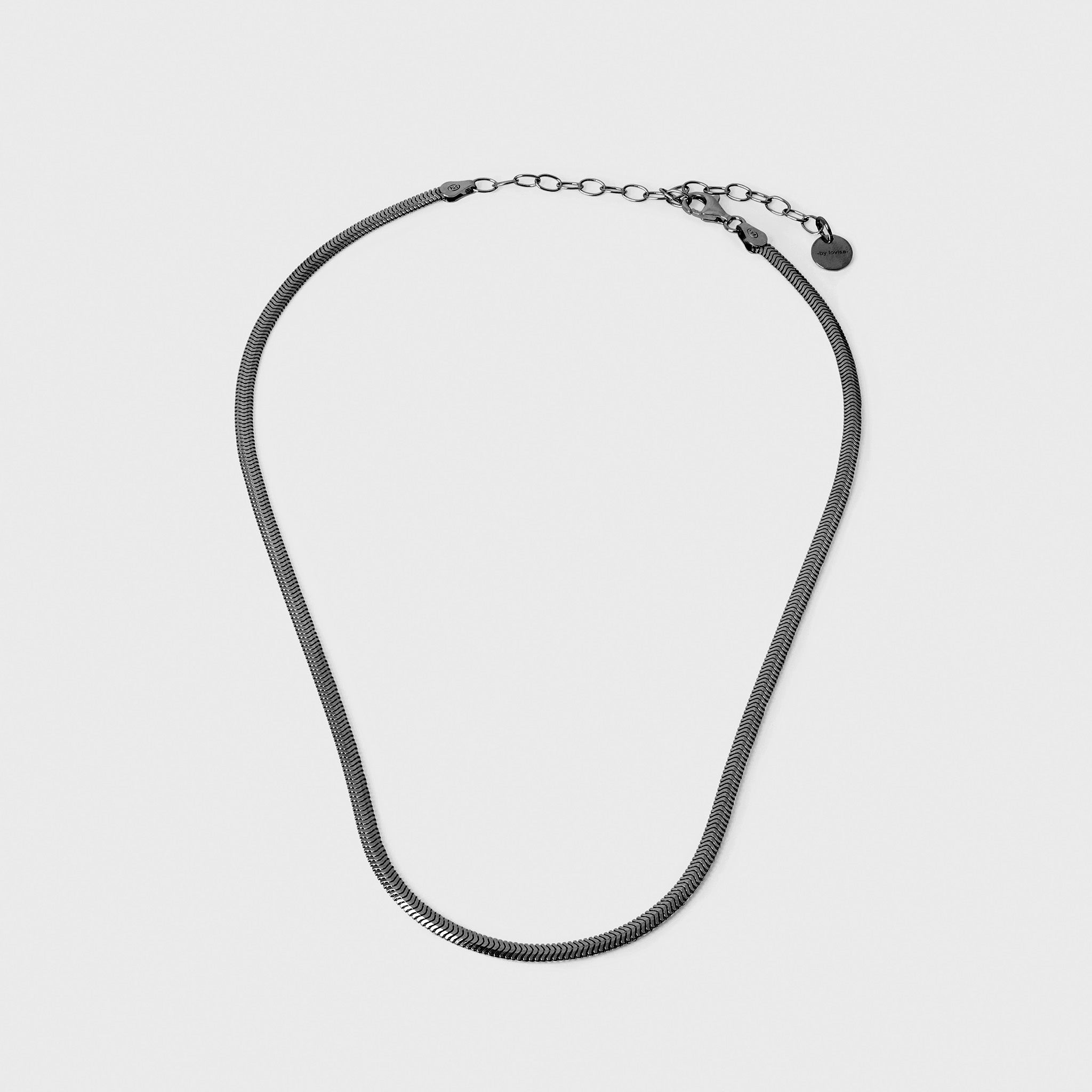 Fínleg hálsfesti svört hrygg