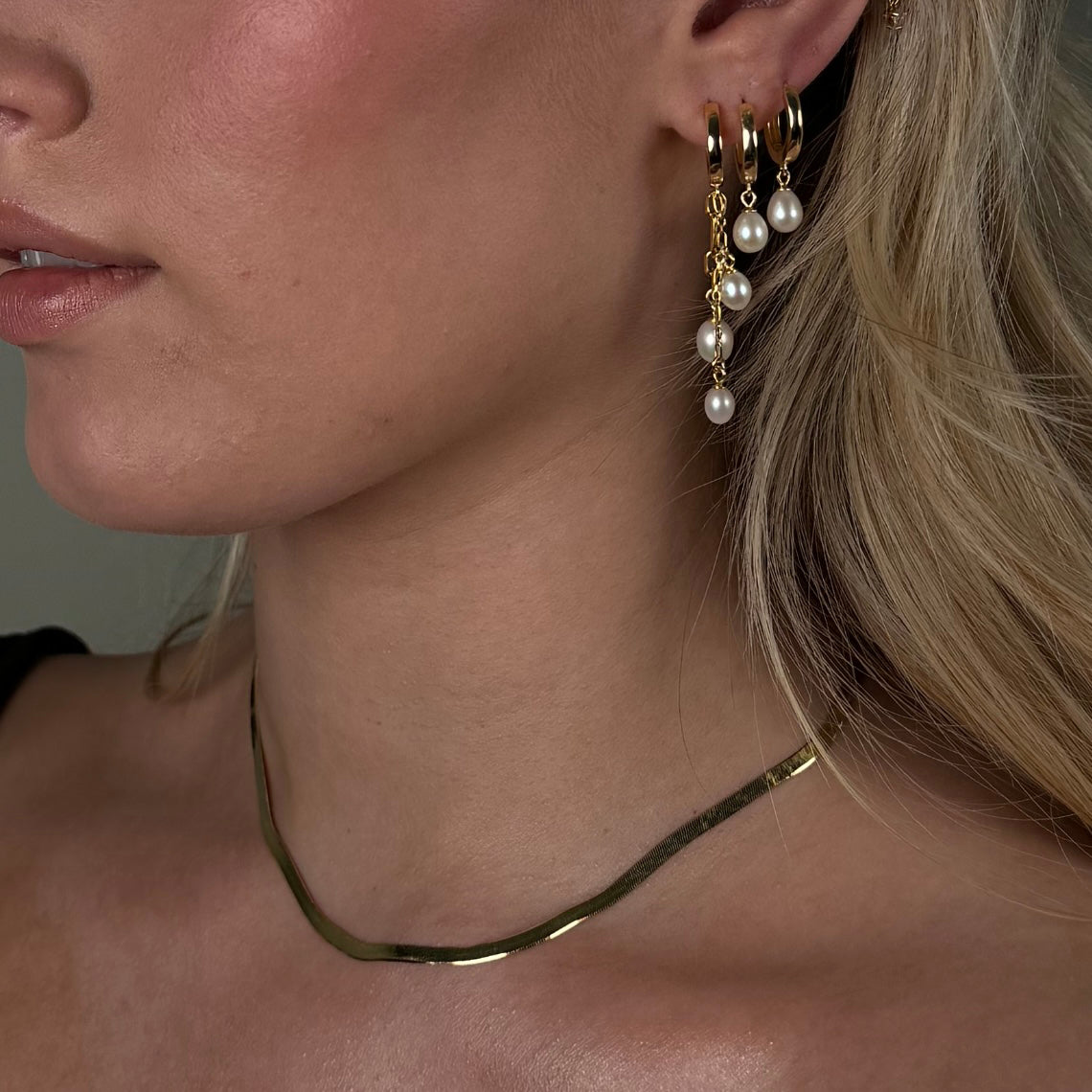 Hálsfesti háglans hrygg gyllt