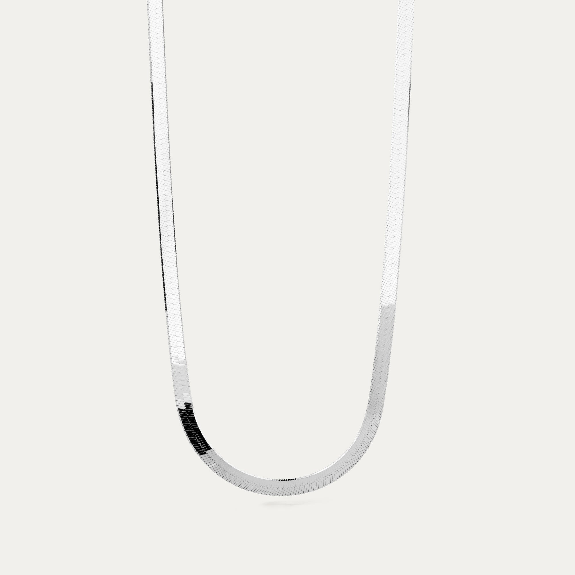 Hálsfesti háglans hrygg silfur