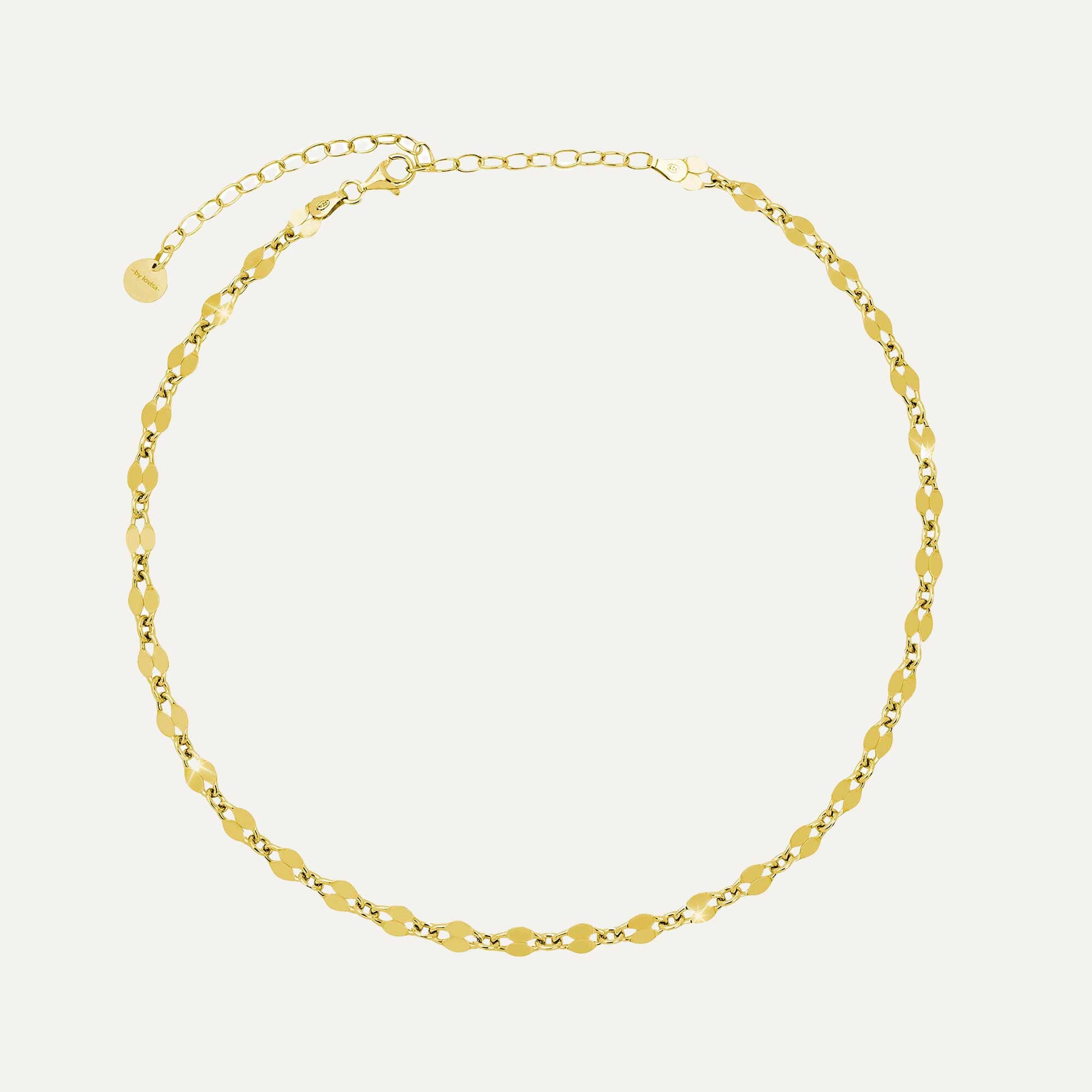 ork keðja hálsfesti gyllt