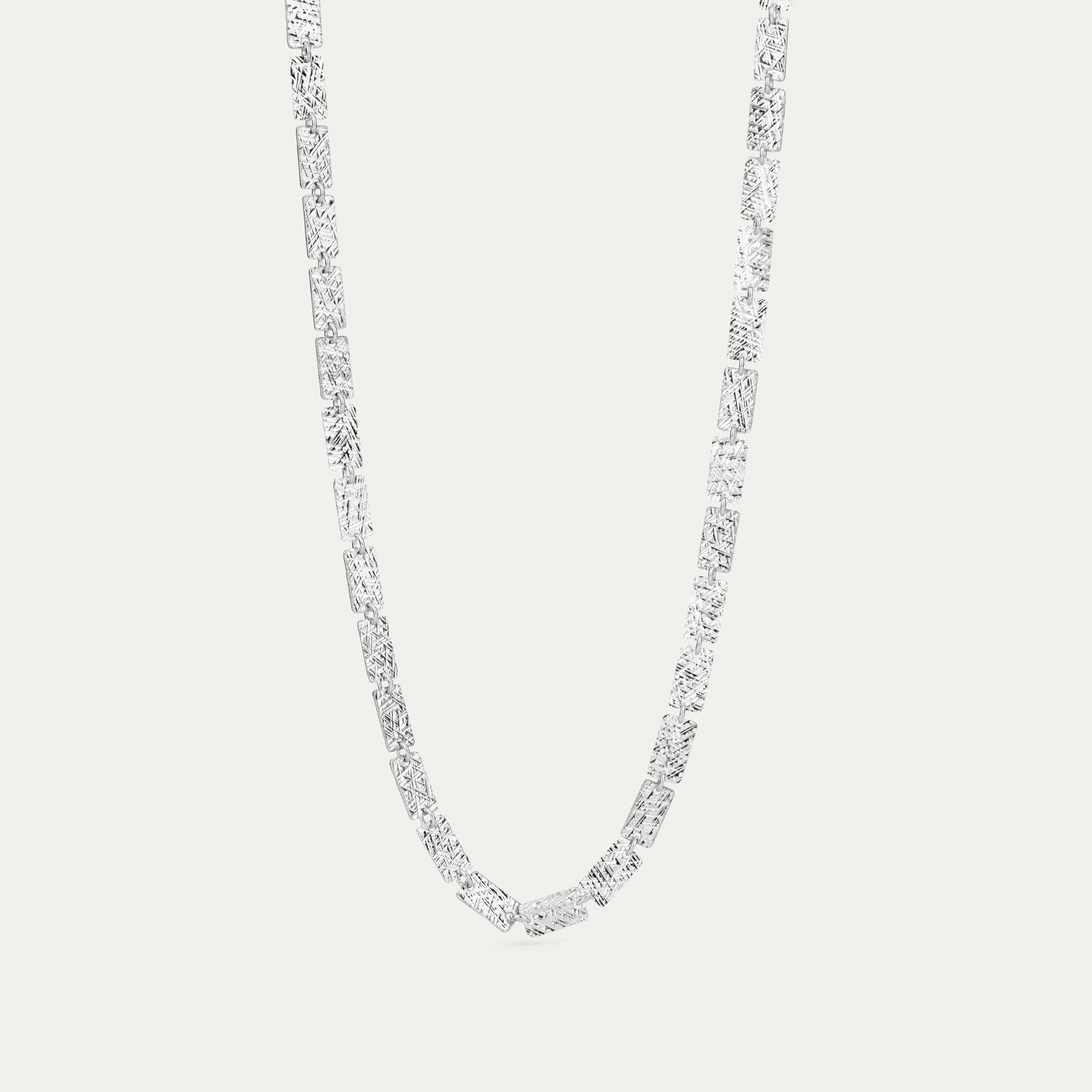 Hálsfesti hlekkir silfur