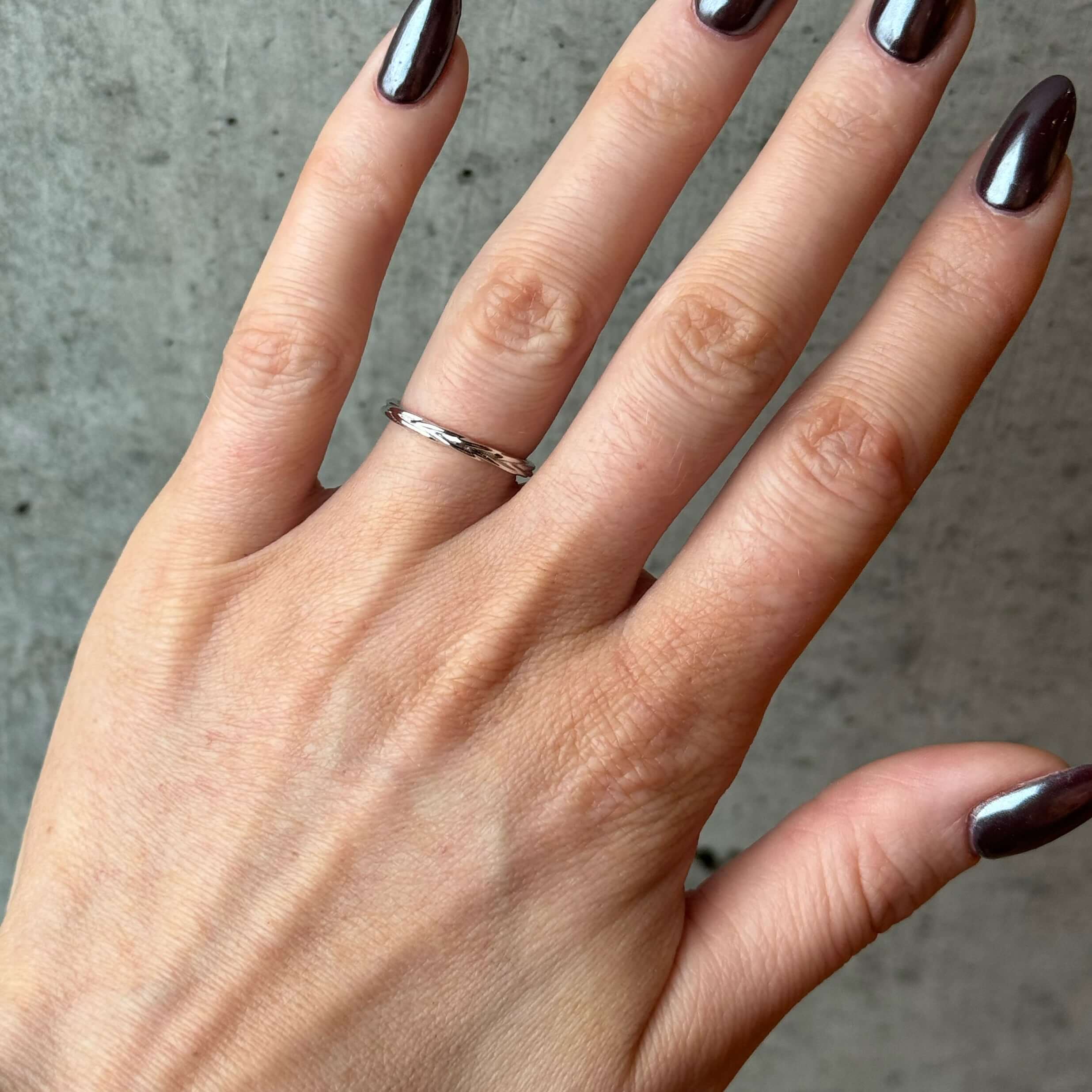 hringur fossflétta silfur