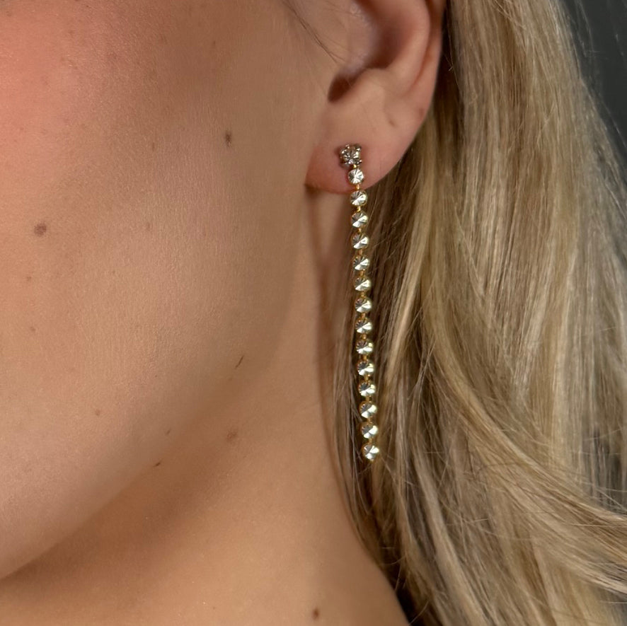 eyrnalokkar lafandi síðir gylltir og silfur