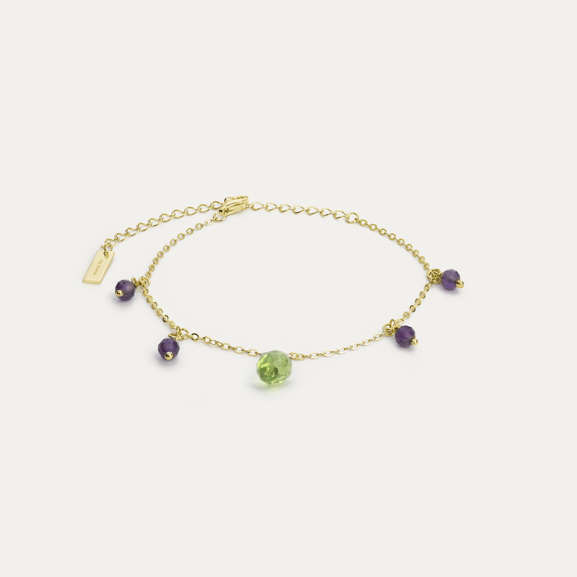 armband með náttúrusteinum