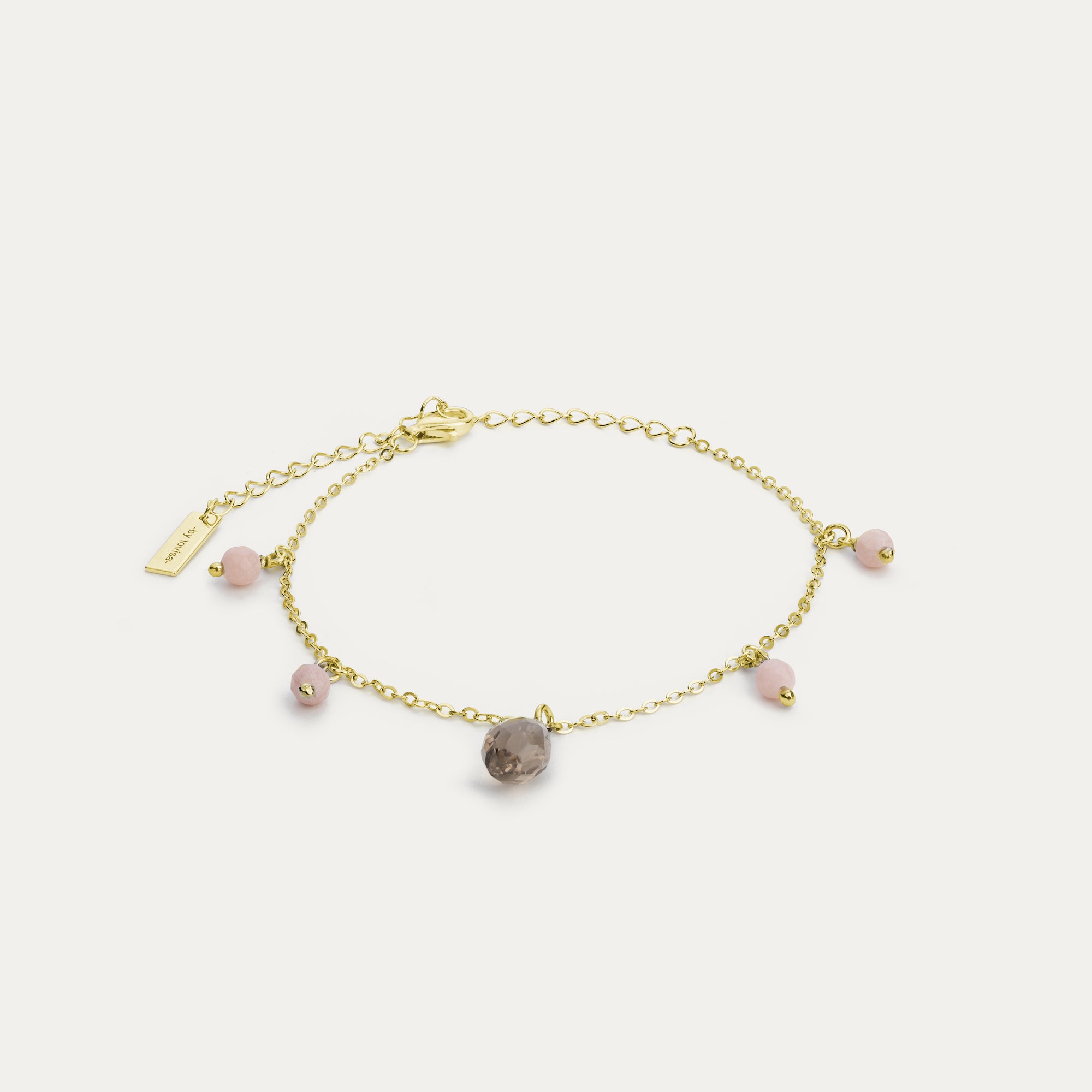 armband með náttúrusteinum