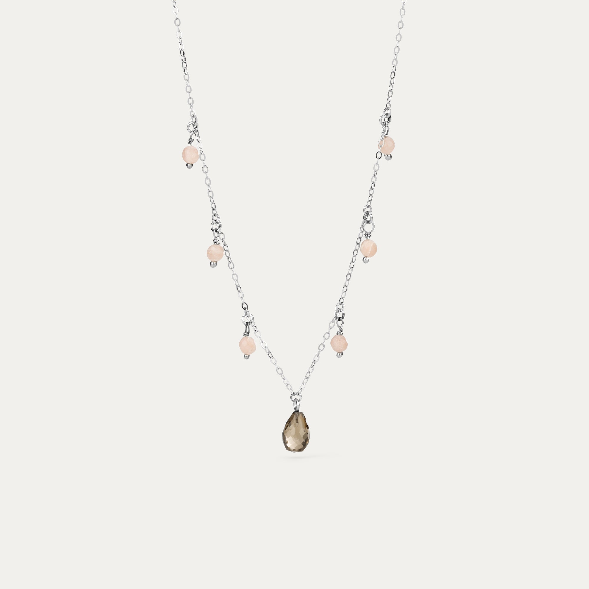 hálsfesti með náttúrusteinum