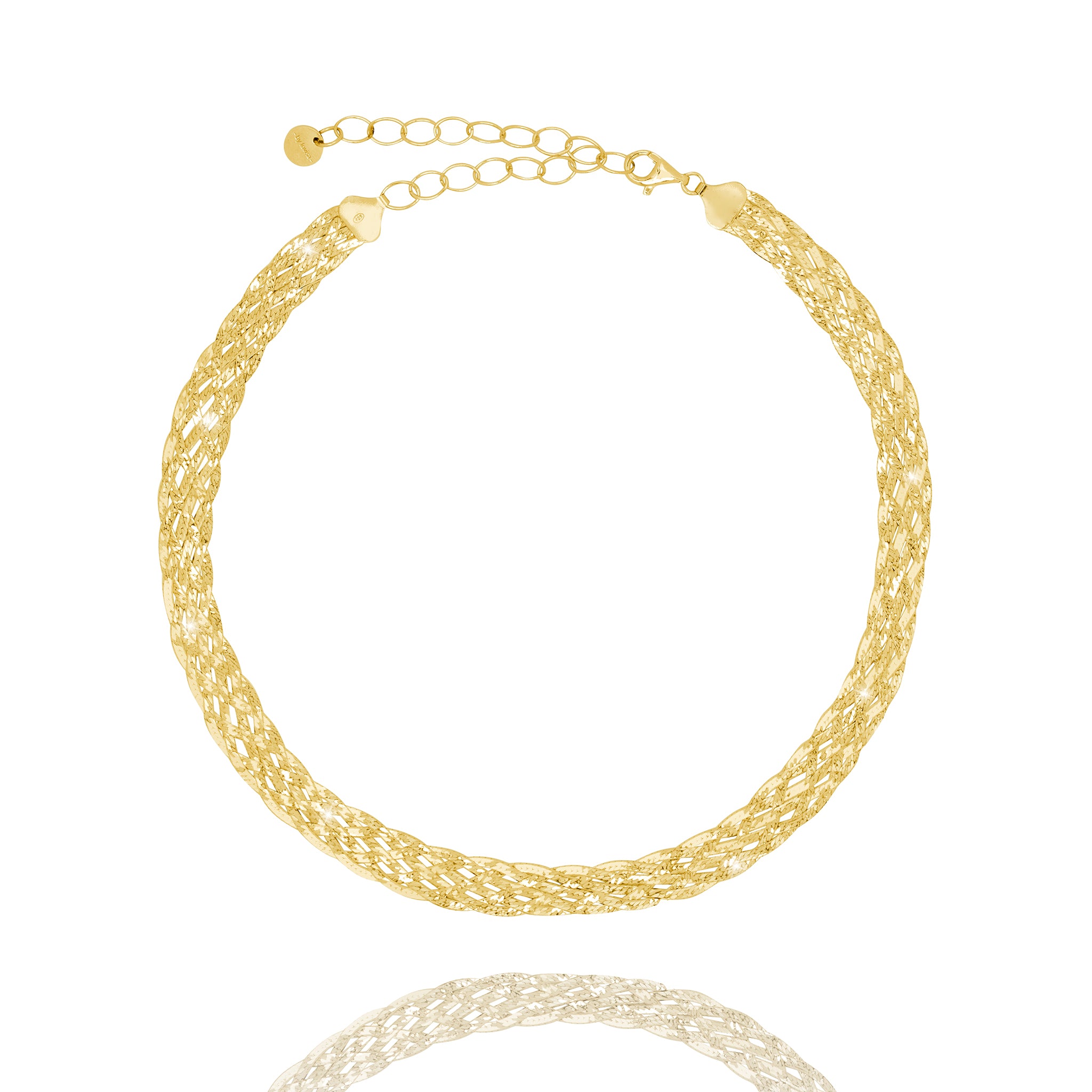 hálsfesti fiskiflétta gyllt