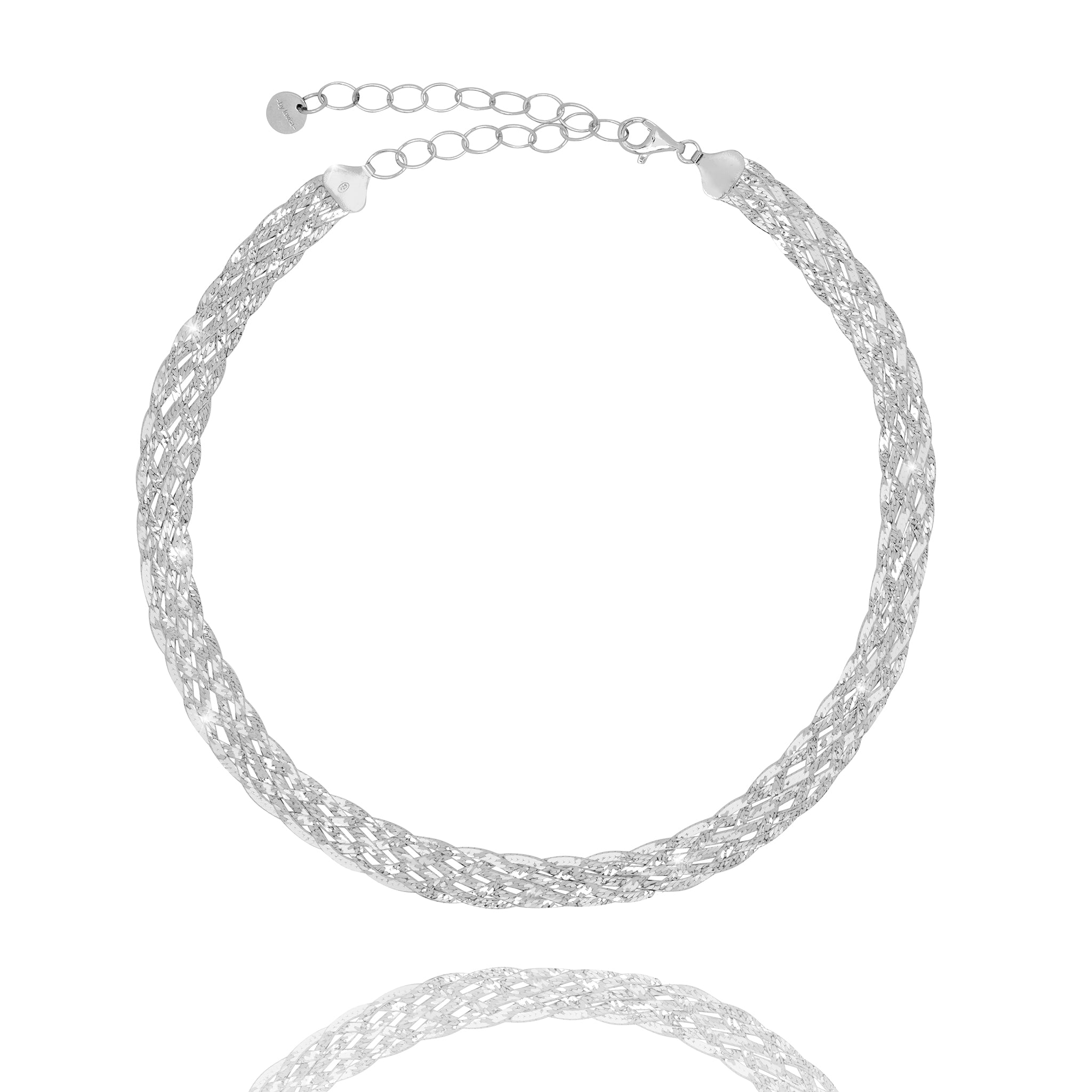 hálsfesti fiskiflétta silfur