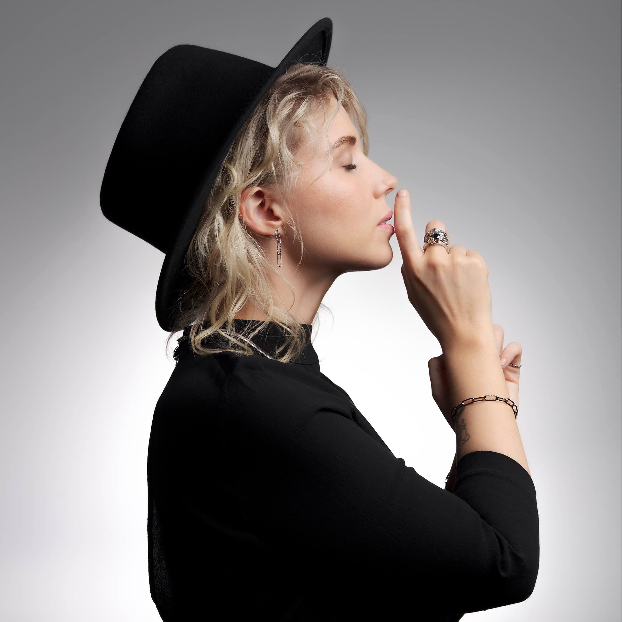 Armband hlekkir svart