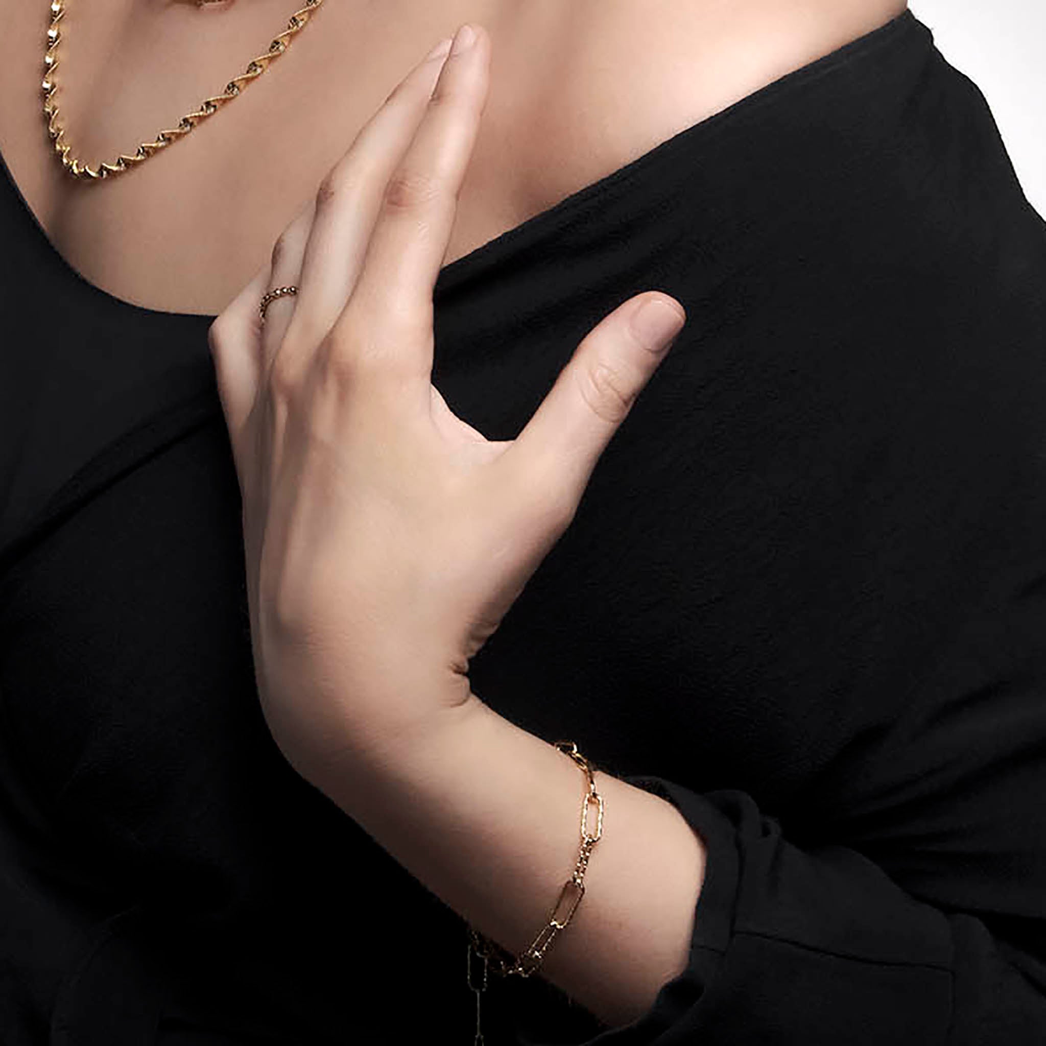 Armband hlekkir gyllt