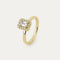 Demantshringur Emerald + Halo - .44ct