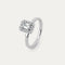 Demantshringur Emerald + Halo - .44ct