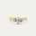 Demantshringur Oval - 1ct + .5ct