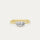 Demantshringur Round Brilliant - .35ct + .10ct