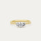 Demantshringur Round Brilliant - .35ct + .10ct