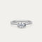 Demantshringur Round Brilliant - .35ct + .10ct