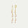Haf Pink margfaldir hoops lokkar - Bleikar perlur & Rose Quartz