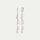 Haf Pink margfaldir hoops lokkar - Bleikar perlur & Rose Quartz