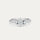 Demantshringur Oval - .5ct + .2ct