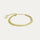 armband hringlóttir hlekkir gyllt
