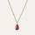 hálsmen red quartz