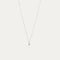 hálsmen með 14kt hvítagullsdropa