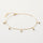 armband með dropum gyllt