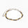 Armband fossflétta gyllt, silfur, svart