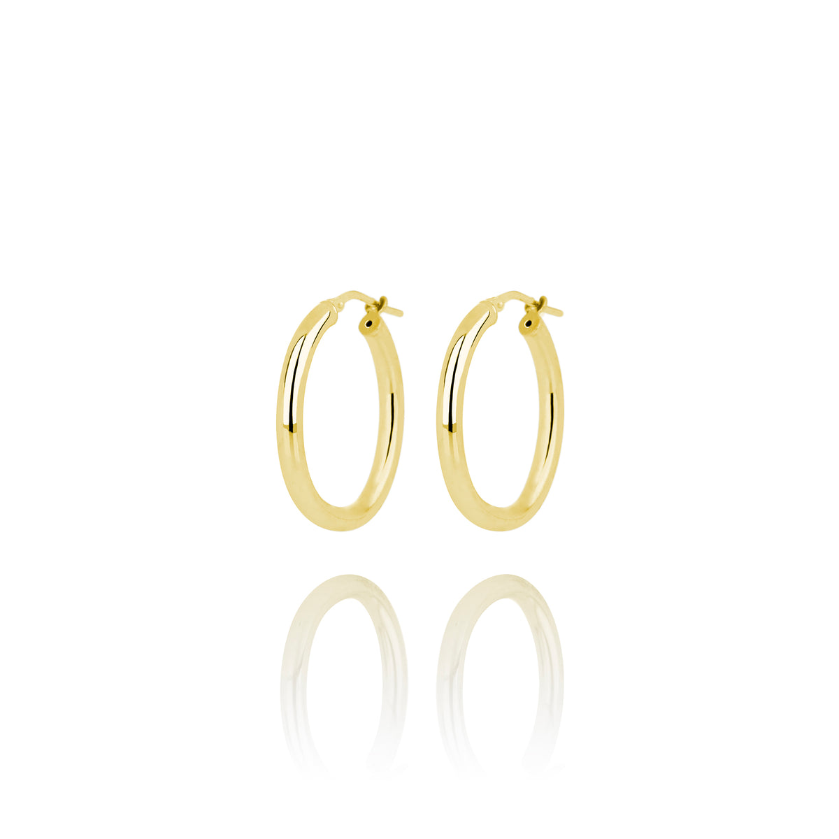 Hoops locks thick & oval - golden – BY•L